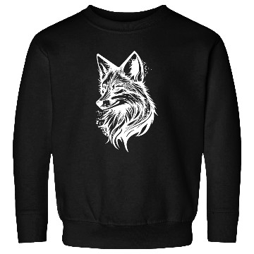 Discover Pretty Fox Portrait Tattoo Ink Sweatshirts