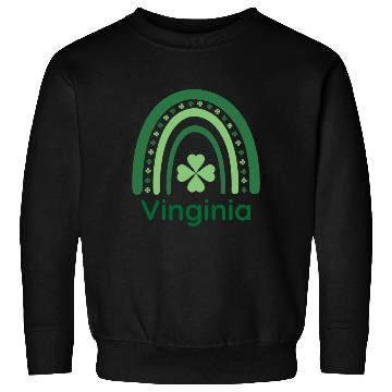 Discover Vinginia Clover Charm Boho Rainbow Sweatshirts