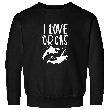 Discover I Love Orcas Sea Orca Protect Whale Sweatshirts