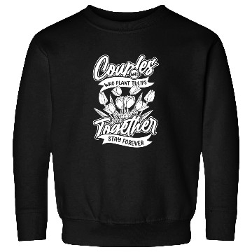 Discover Tulip Gardening Couple Sweatshirts