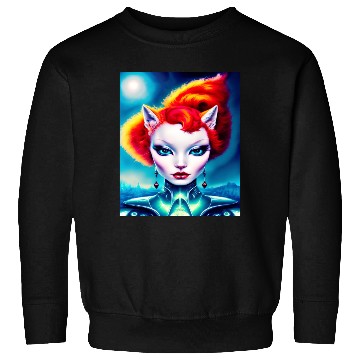 Discover "Alien Cat Woman" Sweatshirts