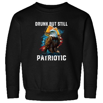 Discover Drunk But Still Patriotic Beer Drinker American Sweatshirts