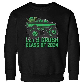 Discover Lets crush class of 2034 dark green vehicle sketch Sweatshirts