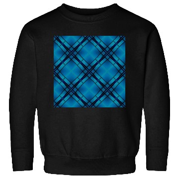 Discover Elevate Your Style with the Blue Tartan Pattern T- Sweatshirts