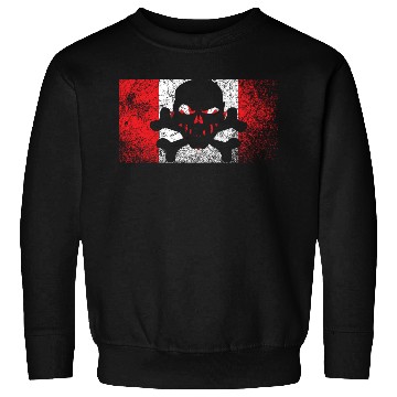 Discover Vintage Canada Skull Flag Sweatshirts