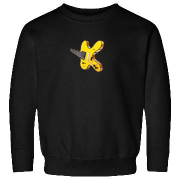 Discover yellow tilted guitar Sweatshirts