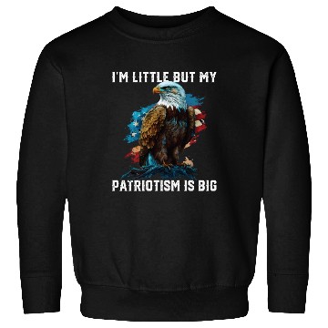 Discover I'm Little But My Patriotism Is Big Patriotic 4th Sweatshirts