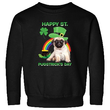 Discover Happy St Pugstrick's Day Funny Pug Lover Presents Sweatshirts