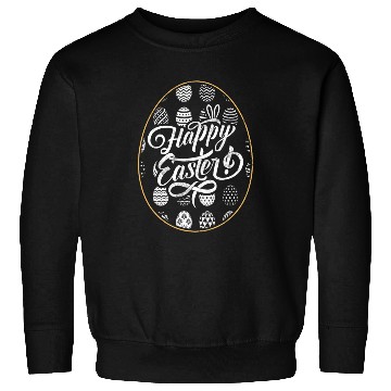 Discover Happy Easter Motif Easter Eggs Funny Easter Bunny Sweatshirts