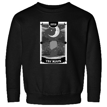 Discover Anime Tarot Card The Moon Gothic Sweatshirts