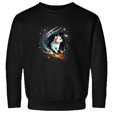Discover Astronaut Cat or Space Cat on Galaxy Cat Lover Sweatshirts