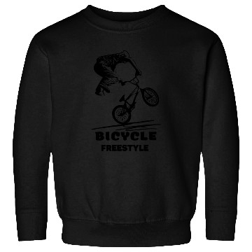 Discover Bicycle Freestyle' design for cycling enthusiasts Sweatshirts