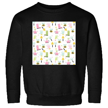 Discover gardening icon seamless pattern on white. Sweatshirts