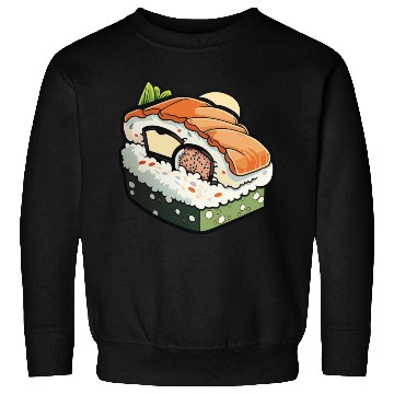 Discover Sushi print Sweatshirts