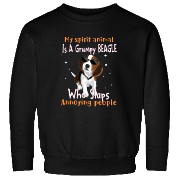 Discover My Spirit animal Is A Grumpy Beagle Sweatshirts