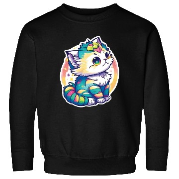 Discover Cute Chibi Kitten Sweatshirts