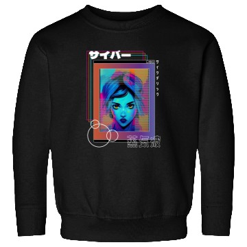 Discover Psychedelic Cyberpop Japanese Vaporwave Aesthetic Sweatshirts