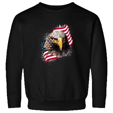 Discover Patriotic Eagle US American Flag Bald Eagle USA Sweatshirts