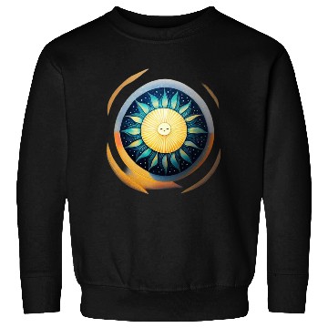 Discover Sun Lost in Universe Abstract Sun Sweatshirts