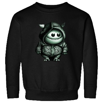 Discover Goofy Looking Monster Green Sweatshirts