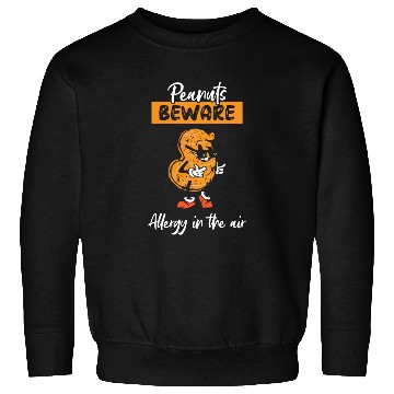Discover Peanuts Beware Allergy In The Air Peanut Allergic Sweatshirts