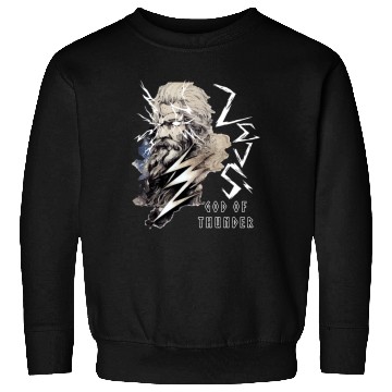 Discover Zeus Greece God Of Thunder Lightning Mythology Gre Sweatshirts