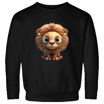 Discover Cute little lion comic character Sweatshirts