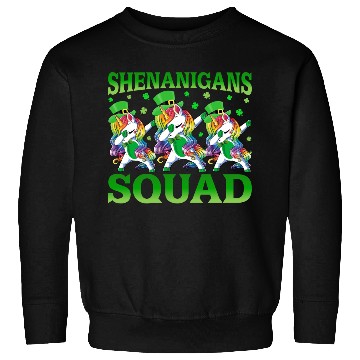Discover Shenanigans Squad Unicorn Patricks Day Lepricorn Sweatshirts