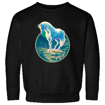 Discover Unicorn in Mountain Landscape Sweatshirts
