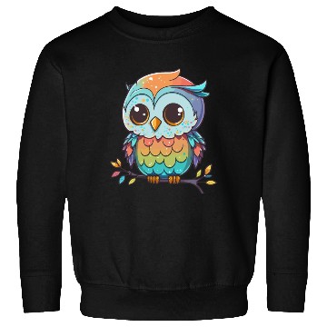 Discover Kawaii colorful owl Sweatshirts