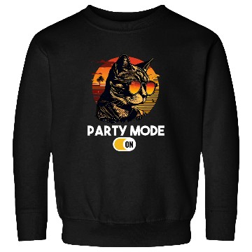 Discover Retro Cat Vintage Sunset 80s 90s Sunglasses Sweatshirts