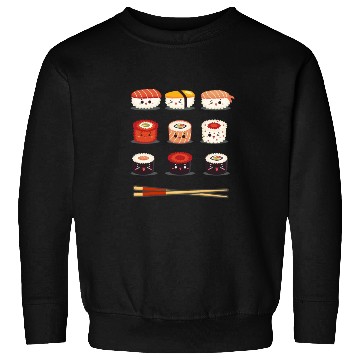 Discover Sushi Anime Kawaii Funny Japanese Food Lover Sweatshirts