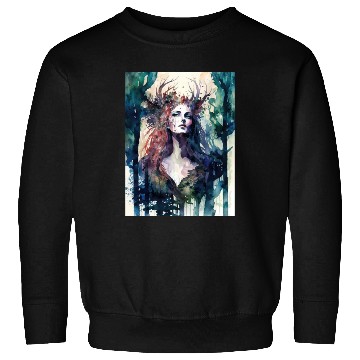 Discover Nature Goddess - Woodland Witchy Forest Greenwoman Sweatshirts