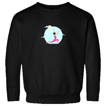 Discover Yoga Exercise Training Sport Pose Sweatshirts