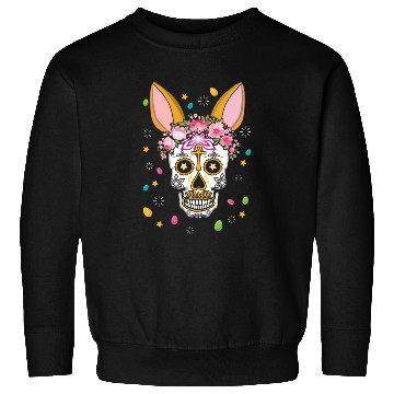 Discover Happy Easter Sunday Bunny Dia De Los Muertos Sweatshirts