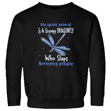 Discover My Spirit animal Is A Grumpy Dragonfly Sweatshirts