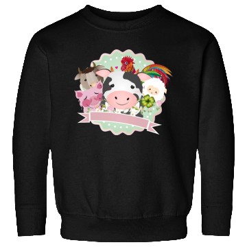 Discover happy farm animals together in the countryside Sweatshirts