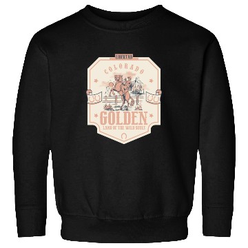 Discover golden Colorado wild west town Sweatshirts