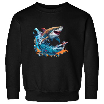 Discover shark game ps 4 Sweatshirts