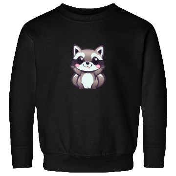 Discover cute chibi raccoon Sweatshirts