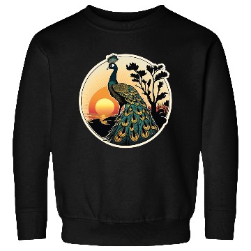 Discover Beautiful Peacock at Sunrise: A Tranquil Moment Sweatshirts