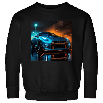 Discover neon blue car design Sweatshirts