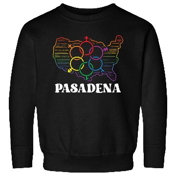 Discover Pasadena Pride Month Pride Flag LGBT Community LGB Sweatshirts