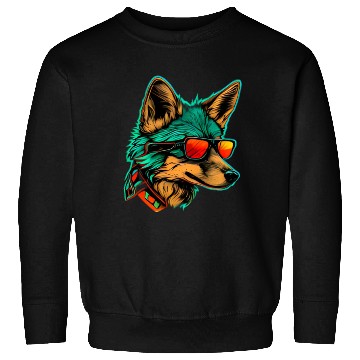 Discover cool fox wearing sunglasses Sweatshirts