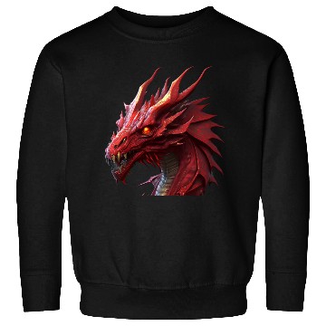 Discover red fierce dragon Sweatshirts