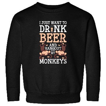 Discover Ape Chimpanzee Funny Silly Sweatshirts