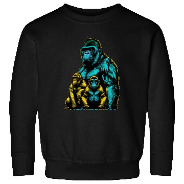 Discover gorilla family Sweatshirts