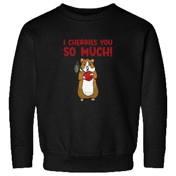 Discover Cute Animal Hamster Cherry Pet Food Pet Hamster Sweatshirts
