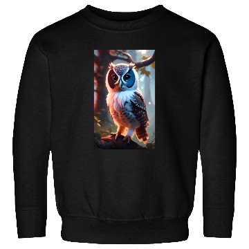 Discover Colorful Realistic Owl Sweatshirts