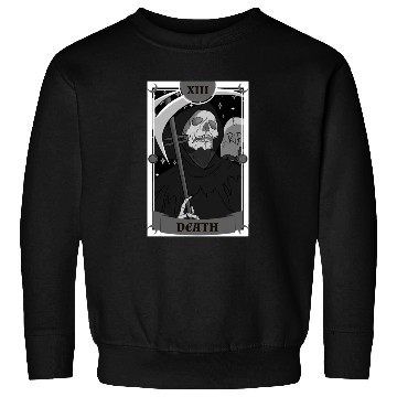 Discover Anime Tarot Card Death Grim Reaper Occult Gothic W Sweatshirts